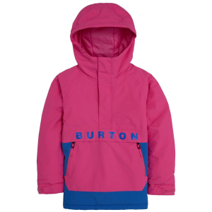 Kid's Burton Frostner Anorak Jacket 2024 Pink in Blue size Small | Nylon