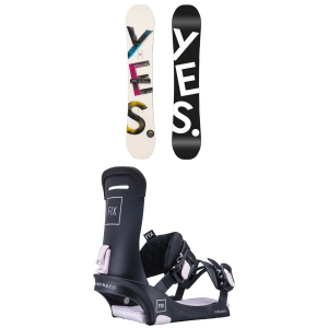 Women's Yes. Basic Snowboard 2023   152 Package (152 cm) + S Womens in Purple size 152/S | Nylon
