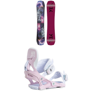 Women's Yes. Rival Snowboard 2023 - 144 Package (144 cm) + S Womens in Black size 144/S | Nylon