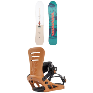 K2 Party Platter Snowboard 2023 - 157 Package (157 cm) + X-Large Mens in White size 157/Xl | Nylon/Neoprene/Bamboo