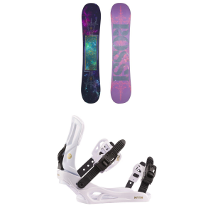 Women's Rossignol Meraki Snowboard 2023 - 145 Package (145 cm) + S/M Womens size 145/S/M | Nylon/Aluminum