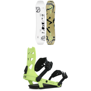 Ride Twinpig Snowboard 2024   157 Package (157 cm) + M Mens in White size 157/M | Nylon/Aluminum/Bamboo