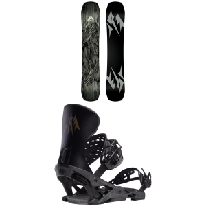 Jones Ultra Mountain Twin Snowboard 2024 - 157 Package (157 cm) + L Mens in Black size 157/L | Polyester