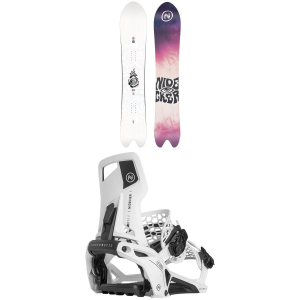 Nidecker Beta Snowboard 2024 - 162 Package (162 cm) + X-Large Mens in White size 162/Xl | Nylon