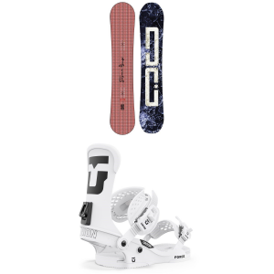 DC AW Ply Snowboard 2024 - 156 Package (156 cm) + S Mens in White size 156/S