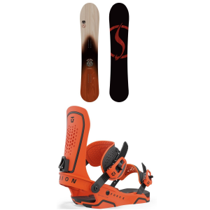 Never Summer Harpoon Snowboard 2024 - 156 Package (156 cm) + L Mens in Orange size 156/L | Plastic