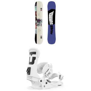 Never Summer Proto Slinger Snowboard 2024   149 Package (149 cm) + M Mens in White size 149/M