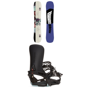 Never Summer Proto Slinger Snowboard 2024   156 Package (156 cm) + X Large Mens in Black size 156/Xl | Nylon
