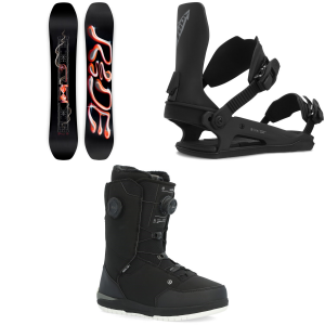 Ride Shadowban Snowboard 2024   160W Package (160W cm) + L Mens in Black size 160W/L | Bamboo