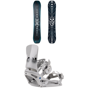 Burton Free Thinker Snowboard 2024   157W Package (157W cm) + M Mens | Aluminum in White size 157W/M | Aluminum/Polyester