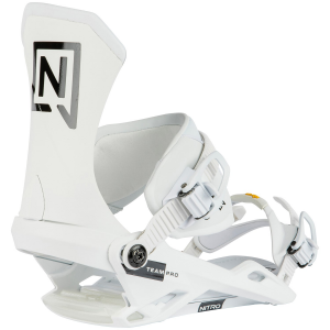 Nitro Team Pro Snowboard Bindings 2024 in White size Large | Rubber