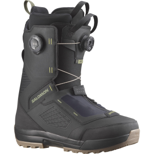 Salomon Echo Dual Boa Wide Snowboard Boots in Black size 7.5 Wool/Rubber 2026