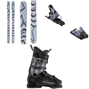 Salomon QST 100 Skis 156 Package (156 cm) + 100 Adult Alpine Bindings in Green size 156/100 2026