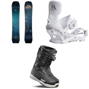 Women's Jones Howler Snowboard 2026   148 Package (148 cm) + S Womens in Black size 148/S | Plastic