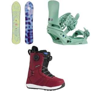 Burton Family Tree Sketch Artist Snowboard 155 Package (155 cm) + M in Green size 155/M Nylon 2026