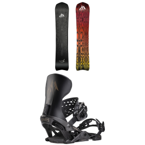 Jones Freecarver 9000S Snowboard 156 Package (156 cm) + L in Black size 156/L Plastic 2026