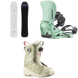 Salomon Jetstream Snowboard 149 Package (149 cm) + M in White size 149/M Aluminum/Rubber 2026