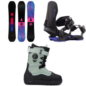Arbor Rain Snowboard 153 Package (153 cm) + S in Black size 153/S Nylon/Plastic 2026