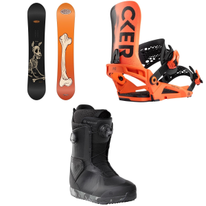 Nidecker Sensor Mons Snowboard 162 Package (162 cm) + X Large in Black size 162/Xl Nylon 2026