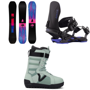 Arbor Rain Snowboard 159 Package (159 cm) + S in Black size 159/S Nylon/Plastic 2026