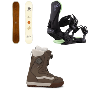 Arbor Arbor Swoon Snowboard 148 Package (148 cm) + M Womens in Black size 148/M Aluminum/Plastic 2026