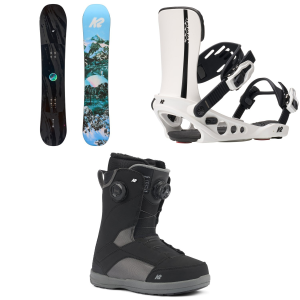 K2 K2 Extravision Snowboard 142 Package (142 cm) + M Womens in Black size 142/M Nylon 2026
