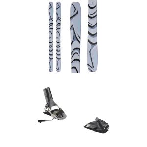 Salomon QST 100 Skis 180 Package (180 cm) + 105 Adult Alpine Bindings size 180/105 2027