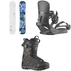 Salomon Abstract Snowboard 162 Package (162 cm) + S in Black size 162/S Nylon/Aluminum/Rubber 2026
