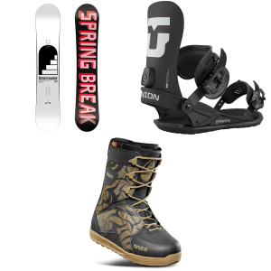 CAPiTA Spring Break Stairmaster Snowboard 156 Package (156 cm) + S in Black size 156/S Aluminum 2026
