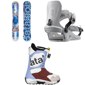 Bataleon Bataleon Distoria Snowboard 149 Package (149 cm) + S Womens in Black size 149/S Aluminum 2026