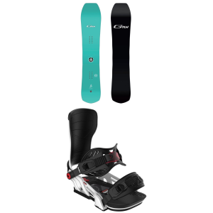 GNU GreMedium/Largein C3 Snowboard 144 Package (144 cm) + S in Blue size 144/S Aluminum 2026
