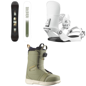 Salomon Pulse Snowboard 162W Package (162W cm) + L in White size 162W/L Nylon/Aluminum 2026