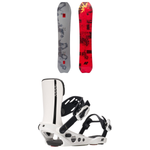 K2 Sky Pilot Snowboard 148 Package (148 cm) + M in White size 148/M Nylon/Bamboo 2026