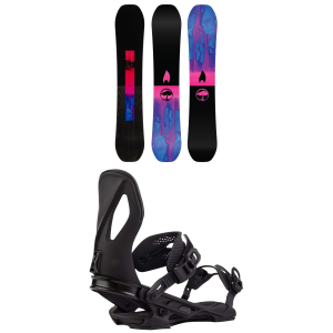 Arbor Rain Snowboard 161 Package (161 cm) + S in Black size 161/S Plastic 2026