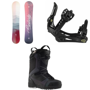 Rossignol Rossignol Soulside Snowboard 153 Package (153 cm) + S/M Womens in Black size 153/S/M Nylon 2026