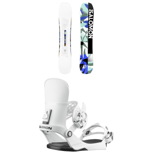 Salomon Salomon Rumble Fish Snowboard 140 Package (140 cm) + M Mens in Black size 140/M Nylon/Aluminum/Rubber 2026