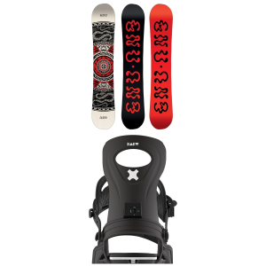 GNU GNU Ladies Choice Asym C3 Snowboard 148.5 Package (148.5 cm) + S/M Womens in White size 148.5/S/M Nylon/Aluminum 2026