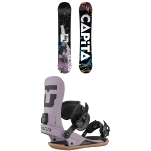 CAPiTA Defenders Of Awesome Snowboard 162 Package (162 cm) + S in Black size 162/S Aluminum 2026