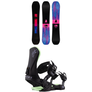 Arbor Rain Snowboard 155 Package (155 cm) + S in Black size 155/S Aluminum/Plastic 2026