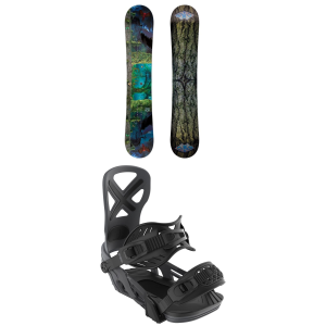 GNU Finest Asym C2X Snowboard 151 Package (151 cm) + S in Black size 151/S Nylon 2026