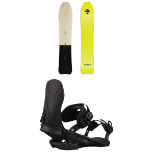 Arbor Padre Snowboard 157 Package (157 cm) + S in Black size 157/S Nylon/Plastic 2026