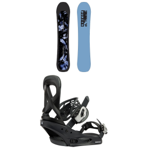 Burton Cartographer Snowboard 144 Package (144 cm) + L in Black size 144/L Aluminum 2026