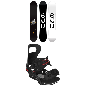 GNU Facts BTX Snowboard 150 Package (150 cm) + L in Black size 150/L Aluminum 2026