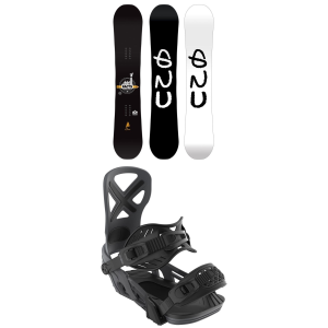 GNU Facts BTX Snowboard 150 Package (150 cm) + S in Black size 150/S Nylon 2026