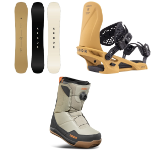 Arbor Element Decon Snowboard 156 Package (156 cm) + M in Black size 156/M Aluminum 2026