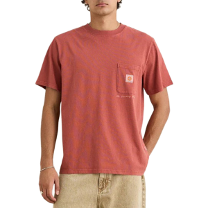 Rhythm Vintage Pocket Short-Sleeve T-Shirt Men's 2026 in Red size X-Large | Cotton