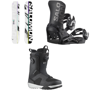 Salomon Huck Knife Snowboard 153 Package (153 cm) + L in Black size 153/L Rubber 2026