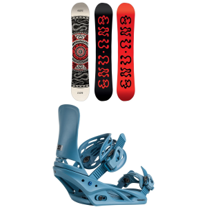 GNU GNU Ladies Choice Asym C2X Snowboard 145.5 Package (145.5 cm) + M Womens size 145.5/M Aluminum 2026