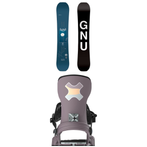 GNU GNU Gloss C C3 Snowboard 144 Package (144 cm) + S/M Womens in Mauve size 144/S/M 2025