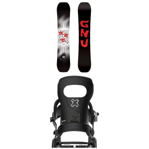GNU Money C2E Snowboard 144 Package (144 cm) + L in White size 144/L Nylon/Aluminum 2025